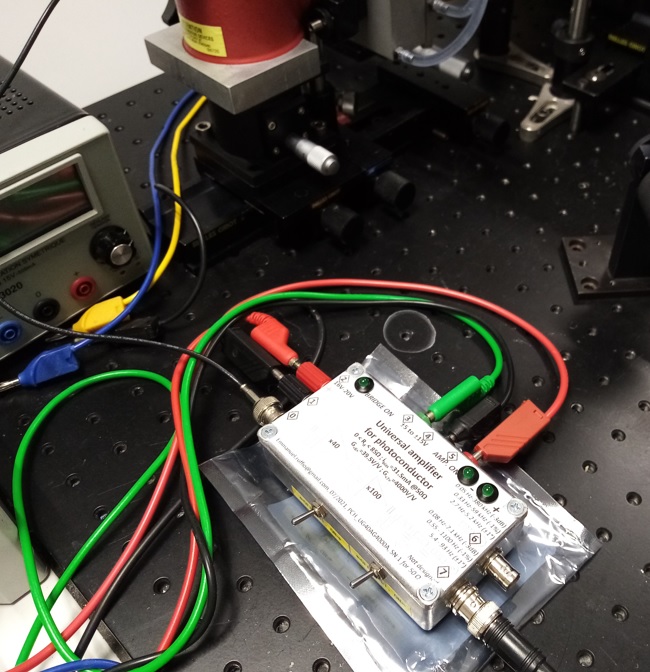 Experimental setup used to estimate thermal diffusivity of material